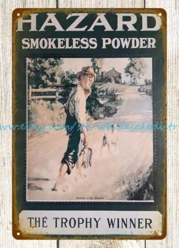 metal wall art 1991 Hazard Smokeless Powder Trophy Winner metal tin sign