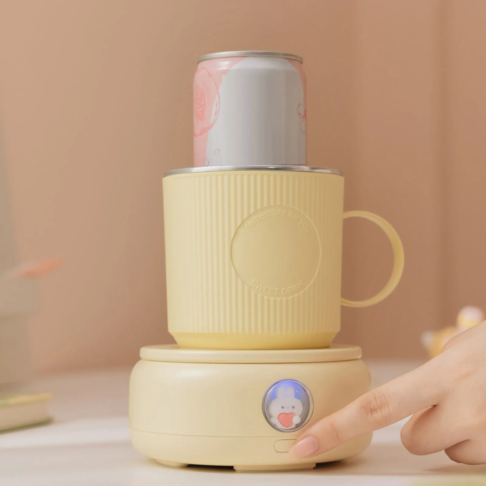 كوب تسخين ومبرد للمشروبات متعدد الاستخدامات - حامل كوب قهوة للتخييم في مهجع التدفئة والتبريد وسادة أكواب للمشروبات