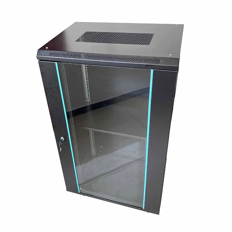 custom.High Quality 19Inch 18U Size 600*450*1000mm Metal Wall Mounted Cabinet