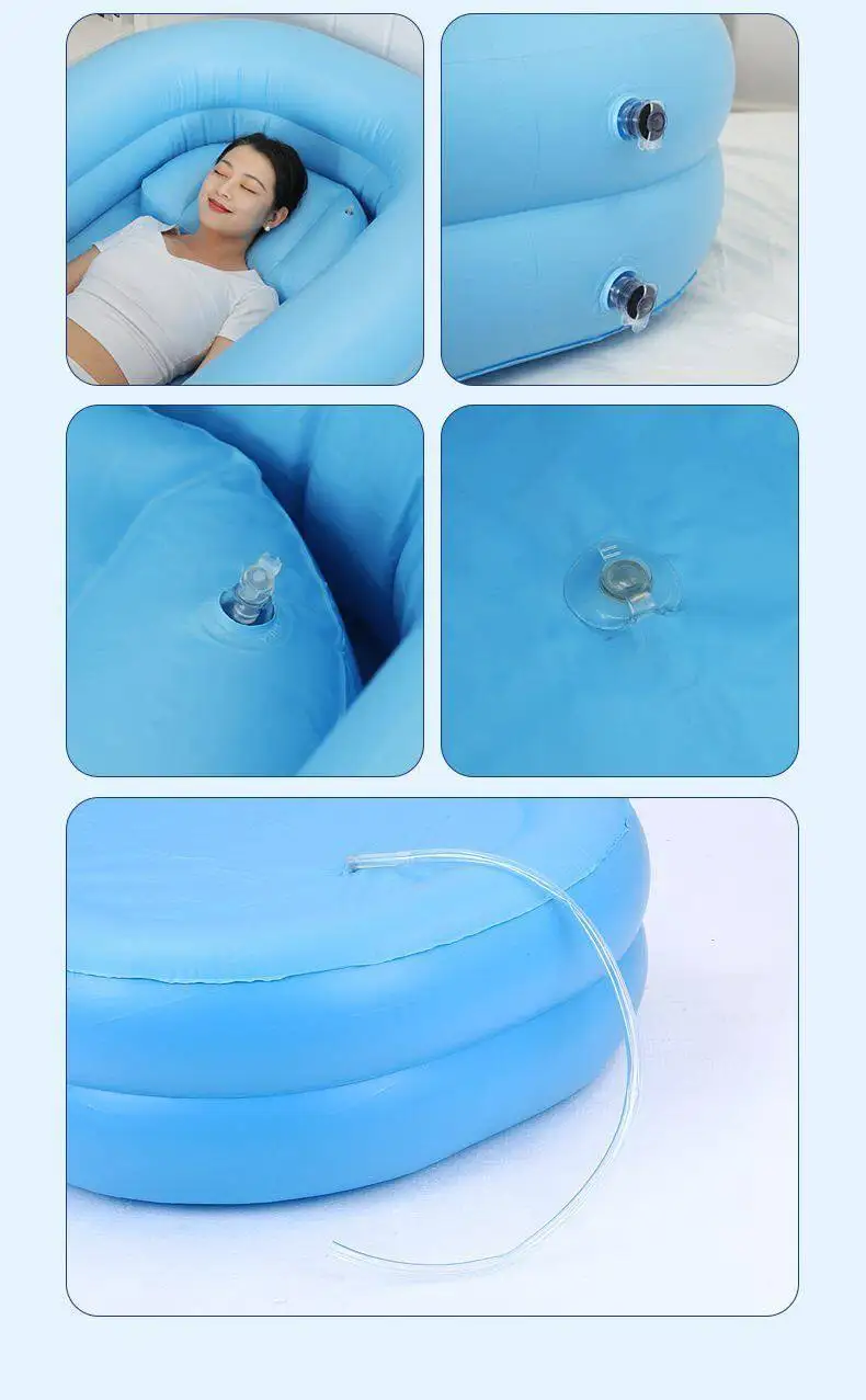

Inflatable Bath Neck Massager Bed with Lying Design, Portable Bathtub Cushion for Relaxation and Spa at Home