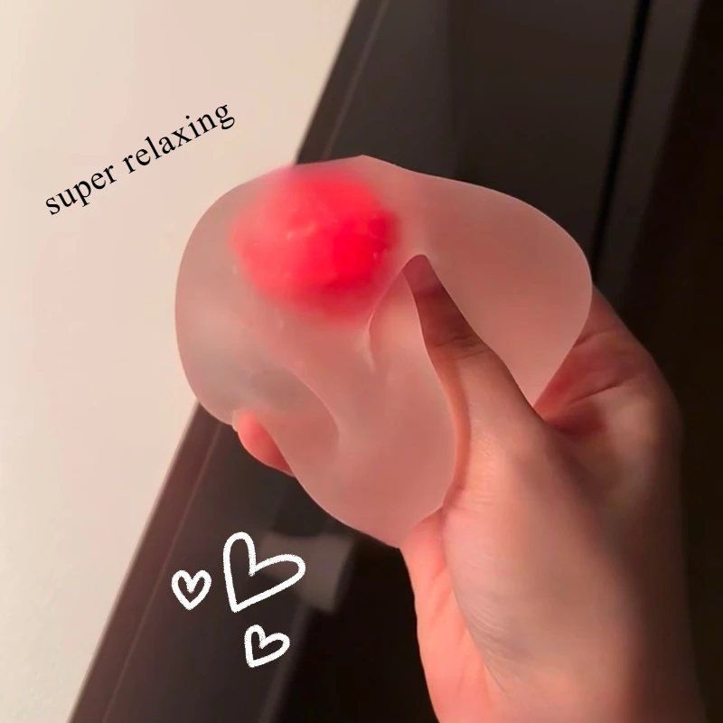 Jouets à presser Mochi aux fraises, soulage le Stress et le évent, jouets de colère à rebond lent, jouet anti-Stress pour les amis