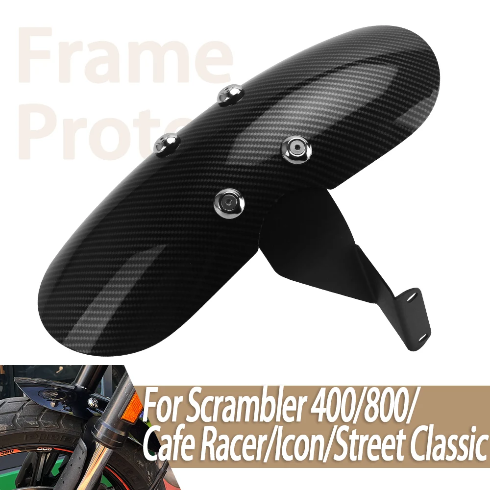 

Motorcycle Front Fender Mudguard Cover Red Splash Guard Mud Flap Protector For Ducati Scrambler Cafe Racer 400 800 Icon Classic
