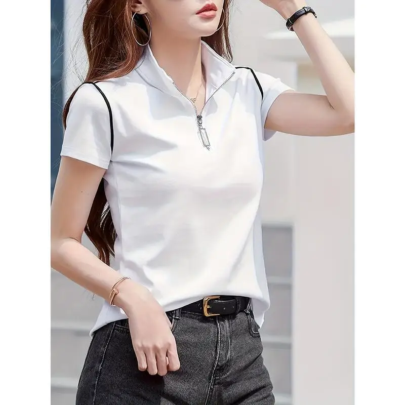 

Новые женские рубашки X835 Cool Sensation, тонкая модель Ciwalk, полосатый узор, дизайн Cleanfit, бренд Ain