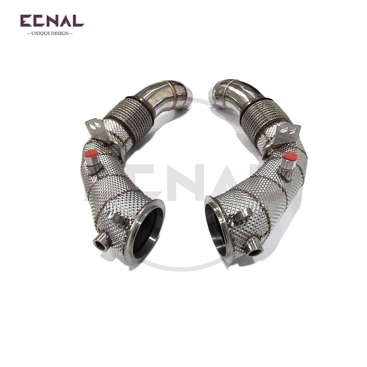 

Ecnal выхлопная труба с теплозащитным экраном, автомобильная спортивная выхлопная труба для BMW M5 F10 N63 V8 4,4T 2010-2016