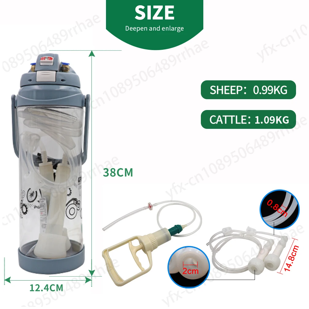 Manual Milking Machine Sheep Goat Cow Cattle Manual Milking Machine Blue Gray Portable