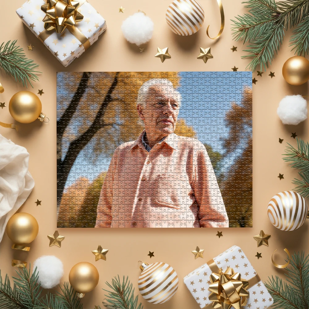 35/300/500pcs Diy grandpa Personalized Poster Jigsaw puzzle Custom Puzzles in Photos For Family Decor Handmade Birthday Gifts
