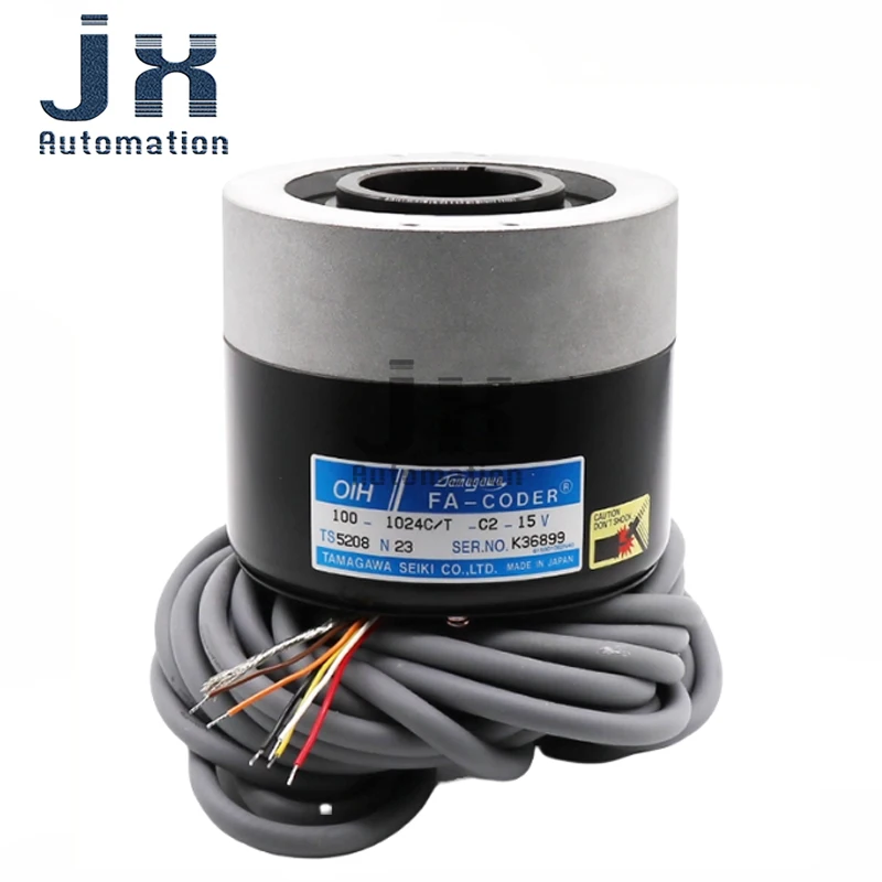 1024P/R Tamagawa Rotation Encoder DC5V Outer Diameter 100mm Inner Diameter 40mm Hitachi Elevator Encoder TS5208N23