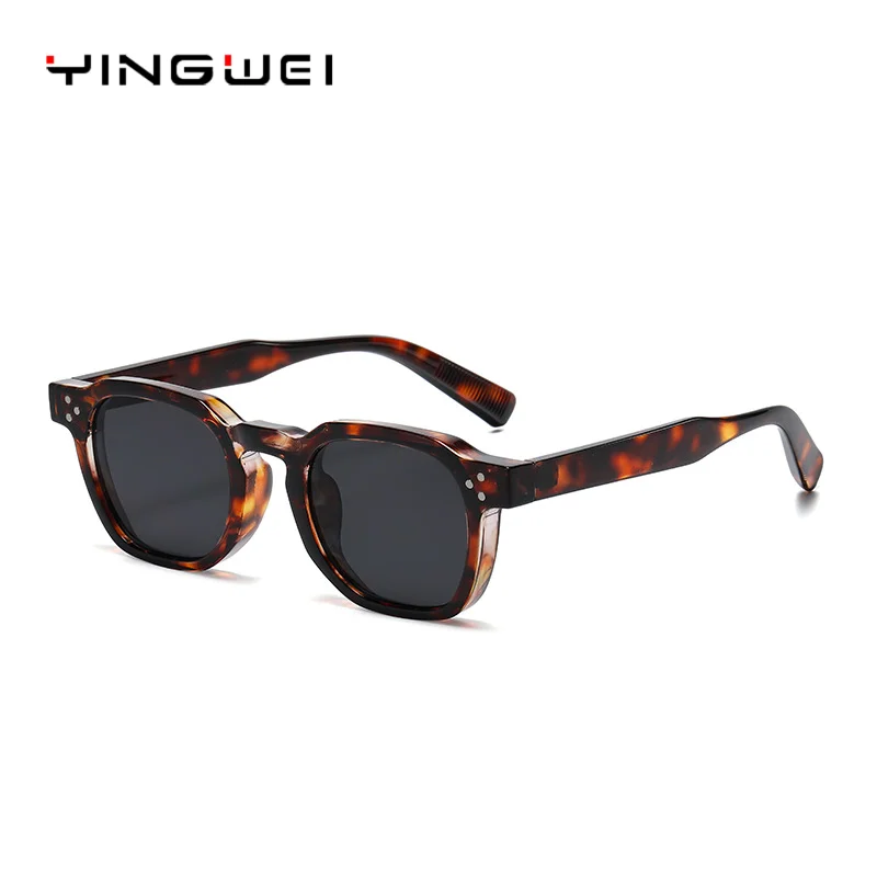 

Fashion Vintage Rivet Oval Sunglasses Women Men Luxury Leopard Sun Glasses Anti Blue Light Eyeglasses Frame