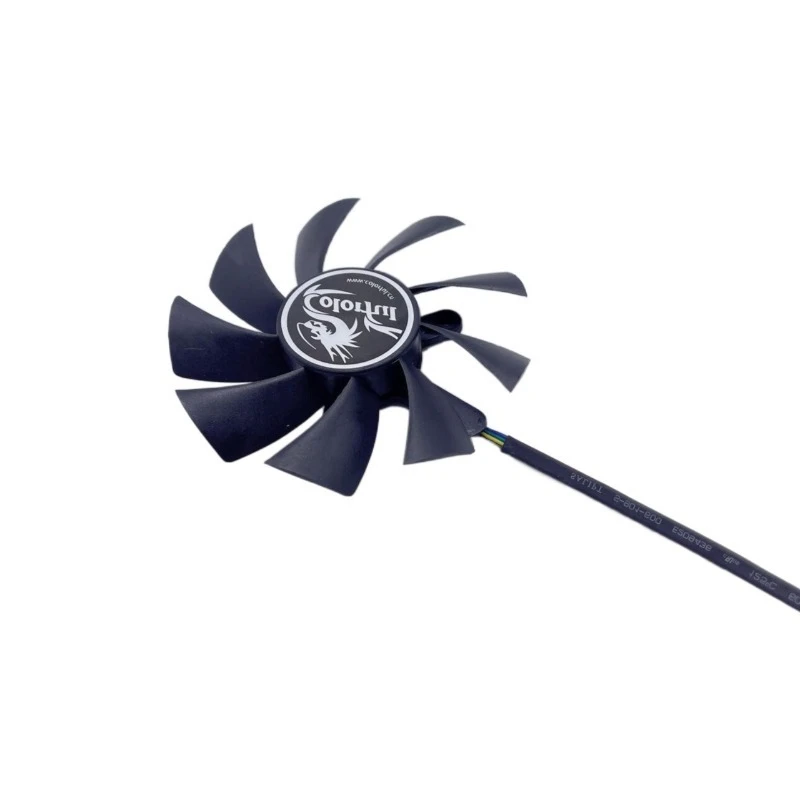 .. for Seven Rainbows GT740 630 950 650GTX1050TI Thunderstorm Shark, Fire God of War, Graphics Card Temperature Controlled Fan.. view 5