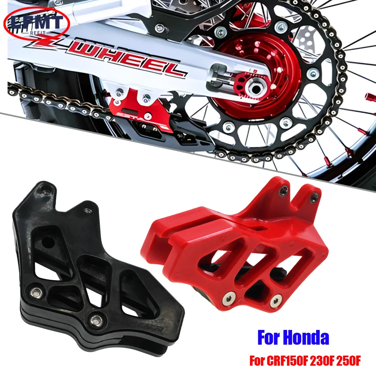 Nylon-Kettenschutz für Honda Motorräder, Passend für CRF 150F 230F 250F CRF150F 2003-2017 CRF230F 2003-2019 CRF250F 2019-2021