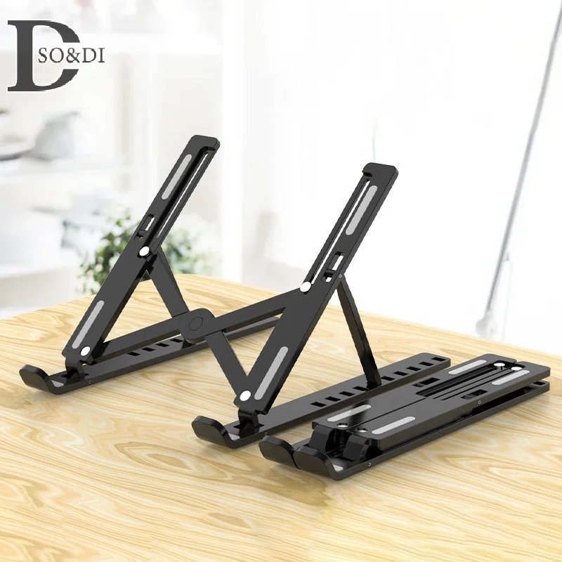 Support de Refroidissement Réglable et Pliable pour Ordinateur Portable, Accessoire à 10 Vitesses