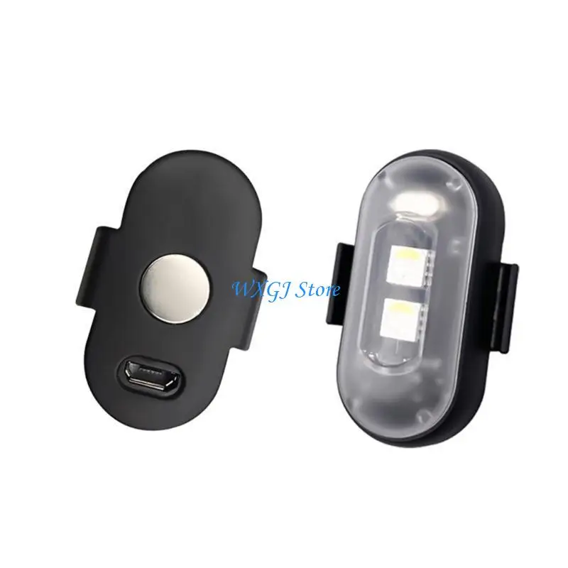 

37JE Universally LED Motorcycle Warning Light 7 Color USB Flashing Light Bike Aircraft Night Flashing Turn Lamp