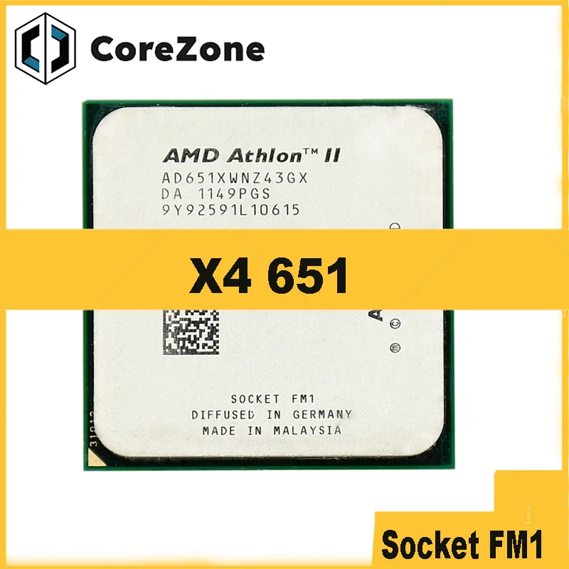

Четырехъядерный процессор Athlon II X4 651 X4 651X X4 651K, 3,0 ГГц AD651KWNZ43GX / AD651XWNZ43GX с разъемом FM1