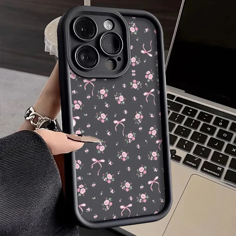 Soft Silicone Case for Xiaomi POCO, Retro Rose Flower Cover for Mi 13T 12T 11T 13 12 11 Lite 5G NE X3 NFC