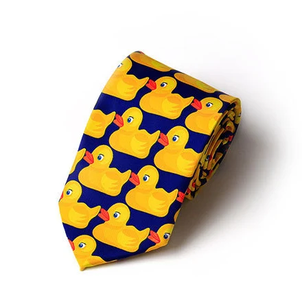 Barney Ducky Krawatte, Cosplay, Anime, TV, lustige Kostüme, Zubehör, kleine Ente, bedruckt, 8 cm – Detail 6
