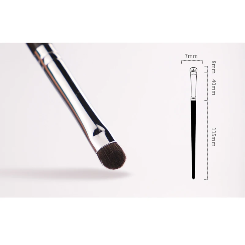 CHICHODO Makeup Brush-Luxury Ebony Handle Natural Hair 41Pcs Brushes Series-033Goat+Pony Hair Detailer Eyeshadow Brush