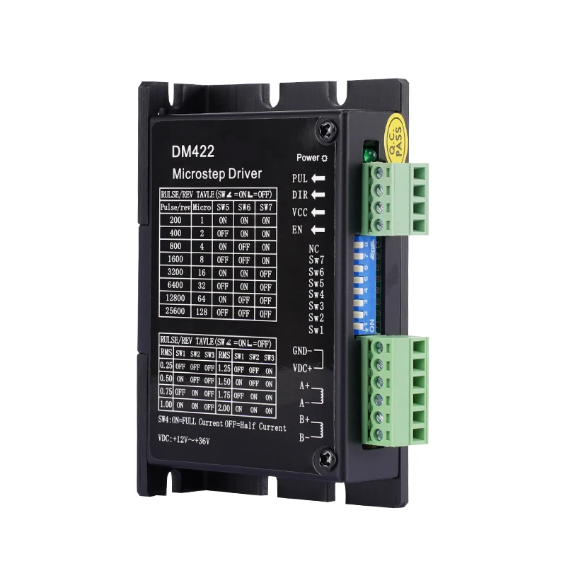 Free Shipping DM422 Stepper Motor Driver 12-36V 0.25-2A Microstep Driver Step Controller Drive