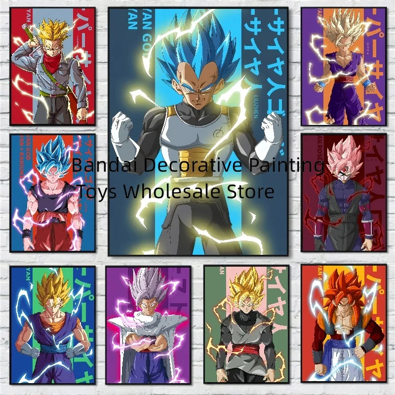 

Hd Canvas Prints Dragon Ball Vegeta Cartoon Character Picture Aesthetic Poster Classic Wall Art Home Children's Bedroom Decor