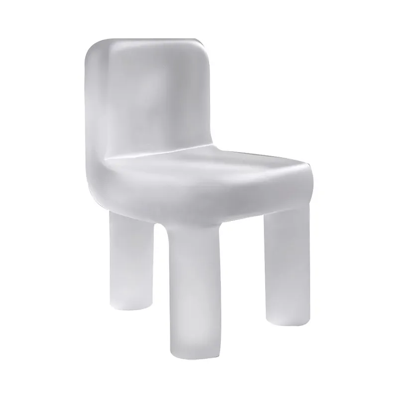 Customized negotiation area, leisure backrest, surrounding chair, household guest dining room chair, transparent resin stool