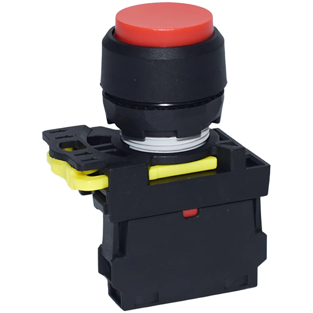 Industrial Grade LA115 A1 Push Control Component with Normally Open Normally Closed Contacts and Self Reset Functionality
