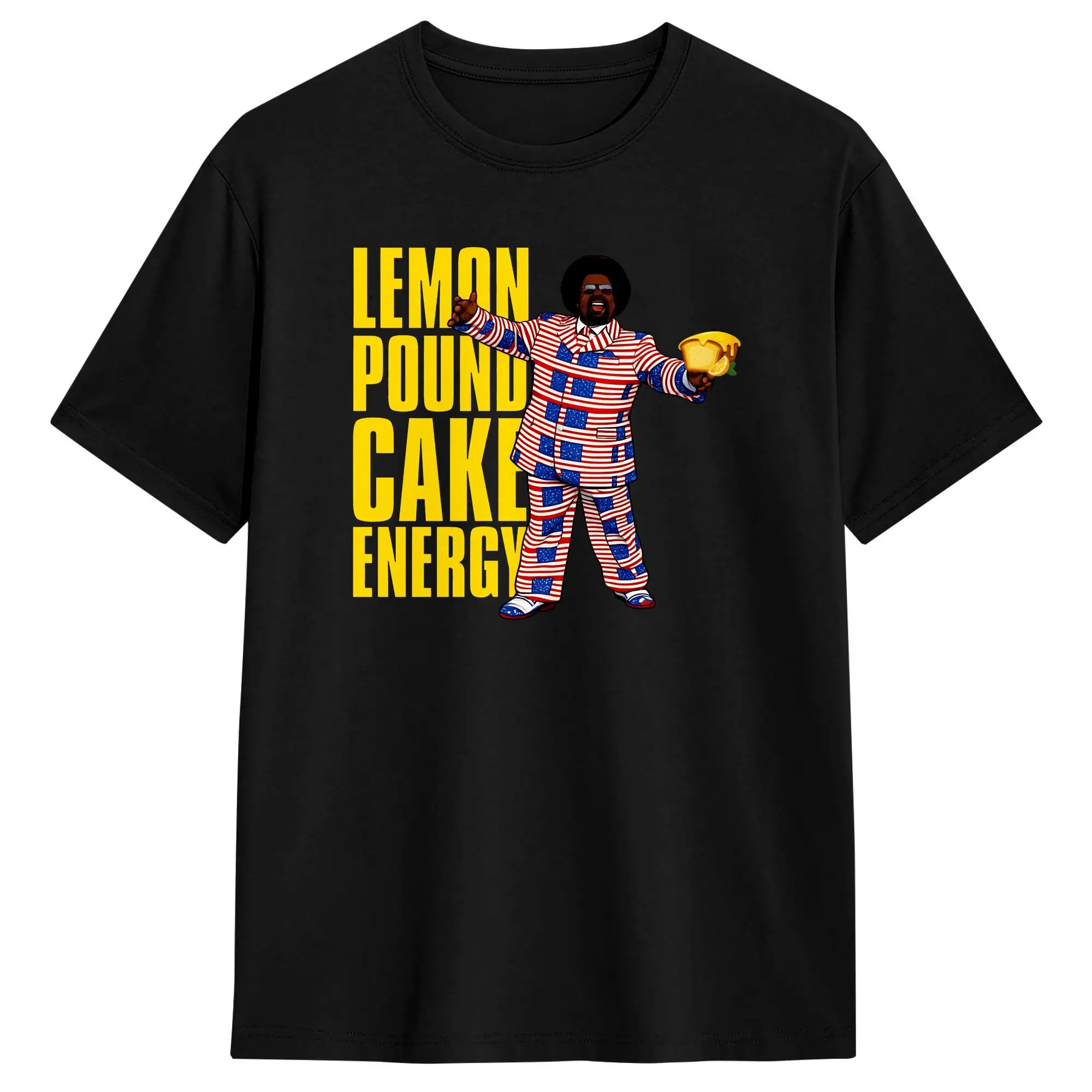 Camiseta Streetwear Afroman Lemon Pound Cake Energy, Camisetas de Algodón, Camiseta Novedosa para Hombre, Verano Y2K, Camisetas Clásicas de Manga Corta