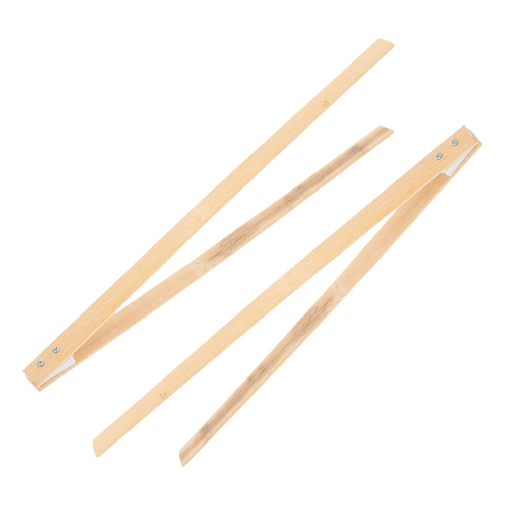 

2Pcs Bamboo Garbage Clip Litter Picker Grabber Trash Tool Stick Tongs Lightweight Portable Outdoor Cleaning Efficient Collection