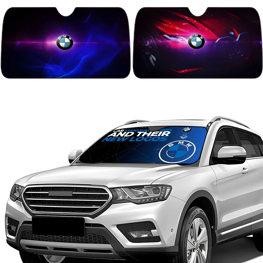 

Роскошный автомобильный логотип B-BMW, солнцезащитный козырек для автомобиля, козырек на лобовое стекло, козырек 70x130 см, солнцезащитный козырек, солнечная защита, клетчатый подарок, новинка автомобиля