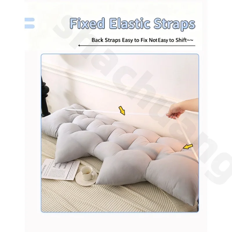 بساطتها السرير اللوح الأمامي وسادة مسند الظهر وسادة مع المضادة للانزلاق التعادل الأشرطة ل أريكة تتامي الخصر غرفة الطفل دعم ديكور #2
