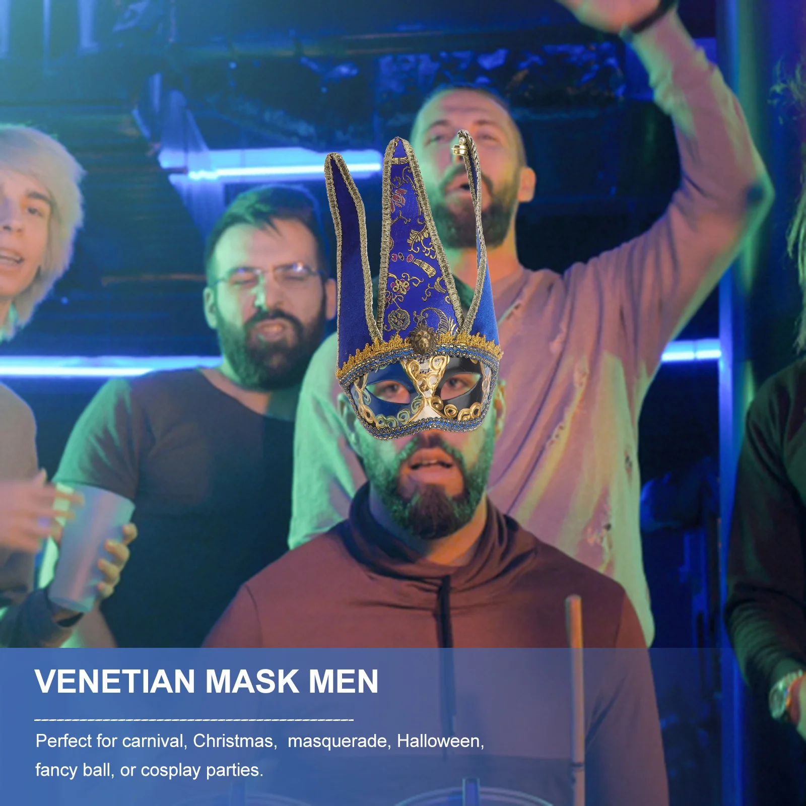 Masque vénitien de carnaval pour hommes, boule fantaisie rétro, mascarade de noël, Costume de Cosplay, accessoire de décoration, masque vénitien pour hommes