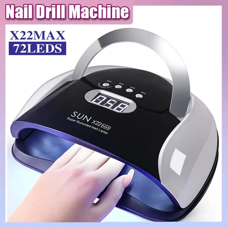 

72 LED Nail Art Lamp LED UV Nail Dryer Nail Art Machine For Curing Gel Polish Nail Light With Automatic Sensor