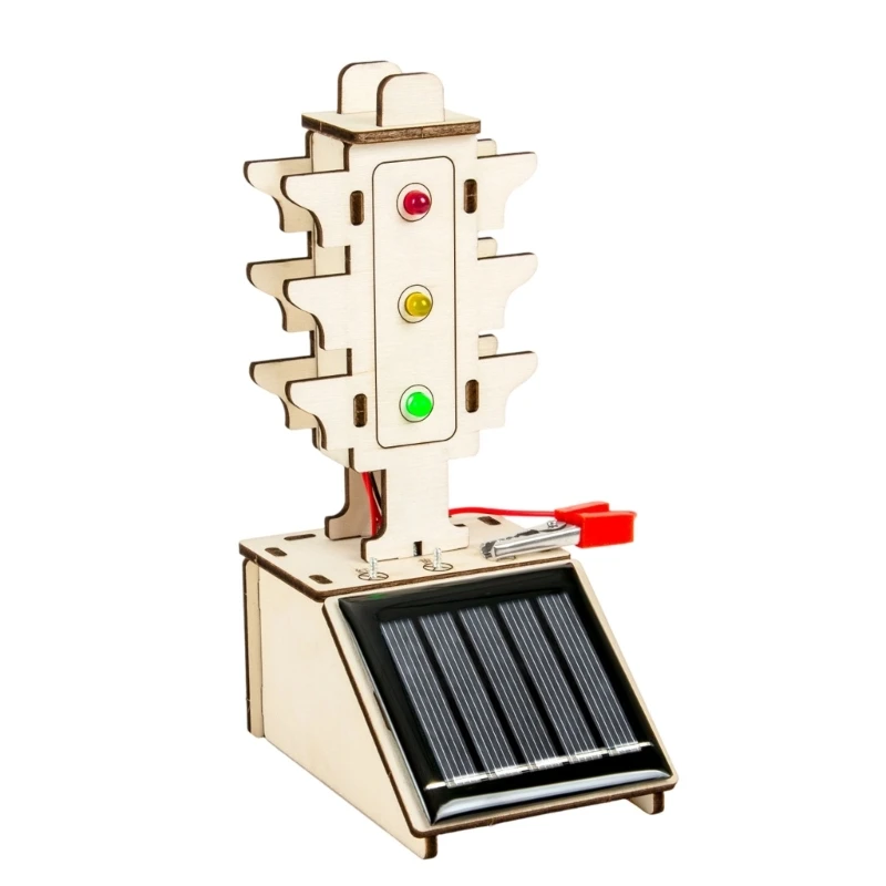 DIY Model with Shaped Parts, Electronic Components, and Solar Power for Classroom Science Lessons and 15UB