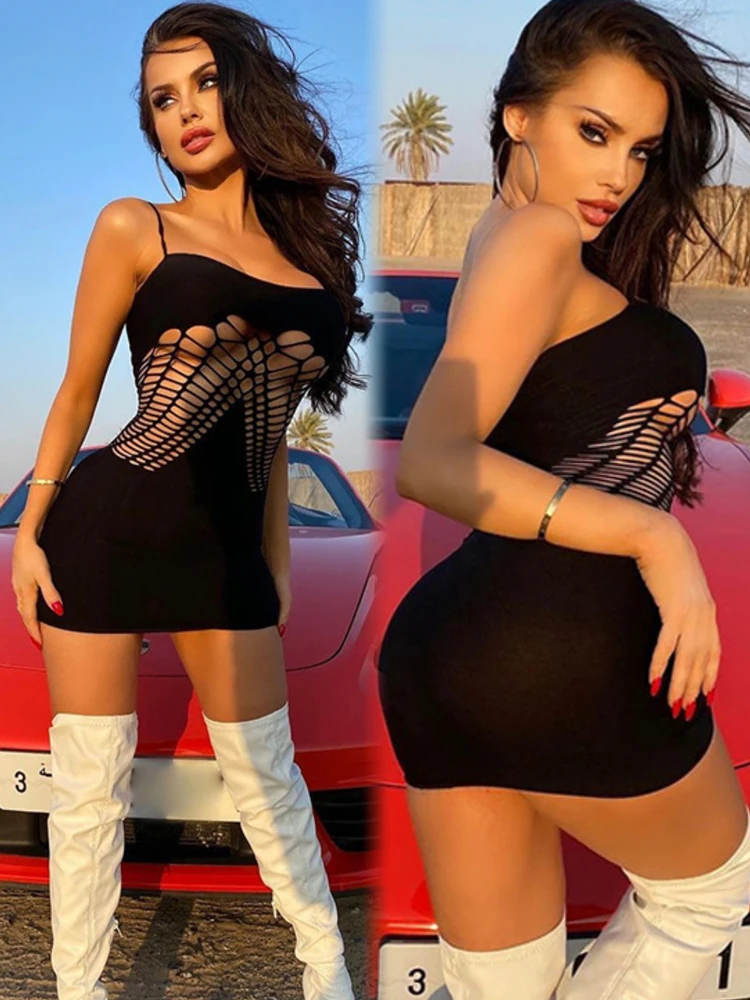 

Girl Fashion Fishnet Short Net Skirt 2024 New Women's Bodycon Dress Mesh Perspective Temptation Erotic Underwear Hip Short Skirt