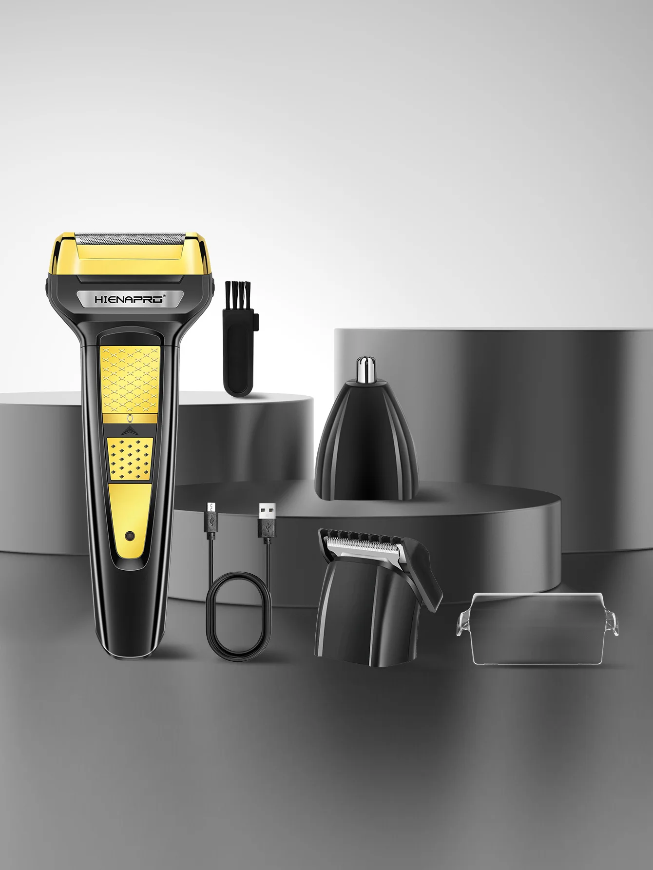 HIENA 3in1 Hair Clipper Set Men's Professional Grooming Hair Beard Trimmer Barber Salon Hairdressing Hair Cutting Shaver Razors