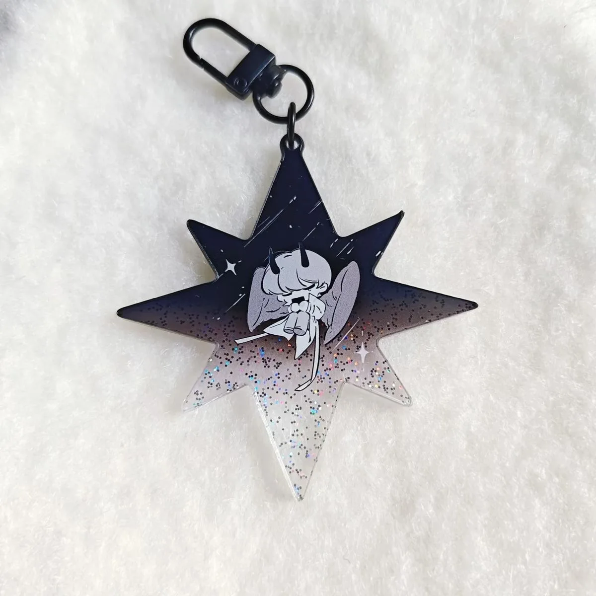 Новая перспектива чтения Кьчжи: домашний акриловый рюкзак с золотой подошвой в стиле Ins, декоративный брелок с подвеской