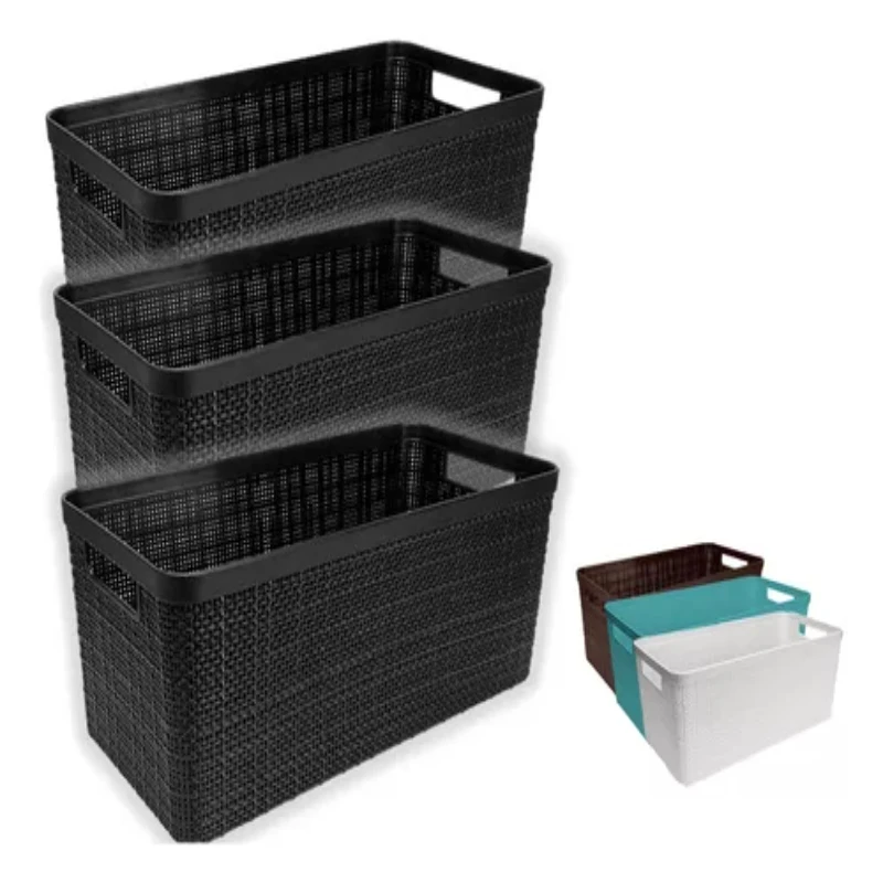 

Box Organizer Basket Jute Multiuse G - 3 Units Boxes, Boxes and Baskets Decorative Boxes