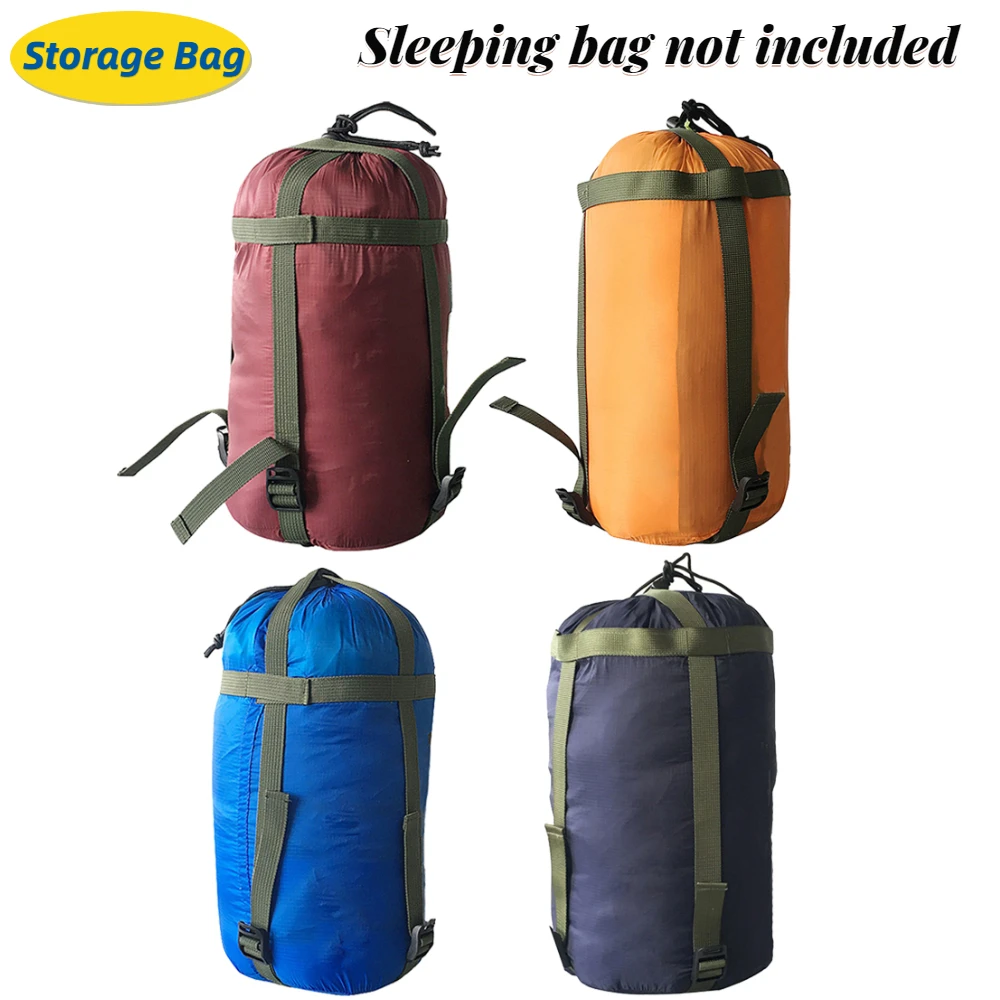 Sleeping Bag Storage Bag Leisure Hammock Storage Bags Hiking Camping Sleeping Bag Drawstring Compression Stuff Sack Outdoor Tool