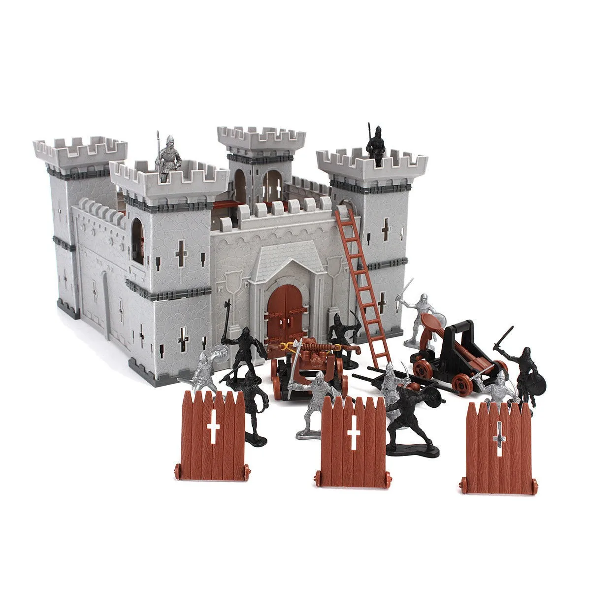 

1 Set Medieval Castle Knights Game Soldiers Infantry Accessories Playset Toy For Kids War Siege Shield Hobbies