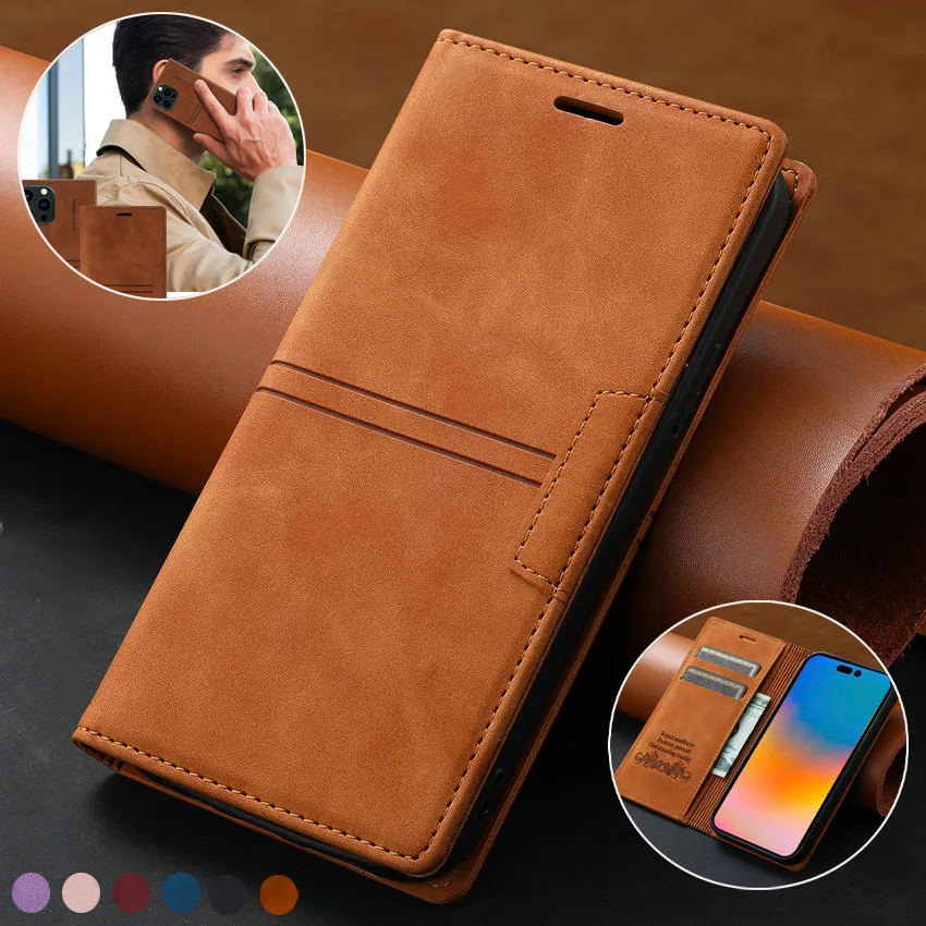 Luxury Wallet Flip Leather Case For Samsung Galaxy A02 A12 A13 A22 A23 A32 A33 A52 A52S A53 A72 A73 5G Business Phone Book Cover