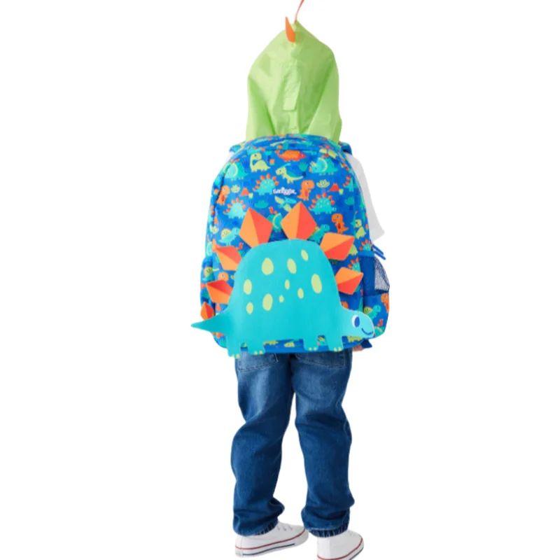 Australian Smiggle Backpack For Elementary School Student Medium-Sized Hat Cartoon Backpack Dinosaur Shaped Kid'S Backpack