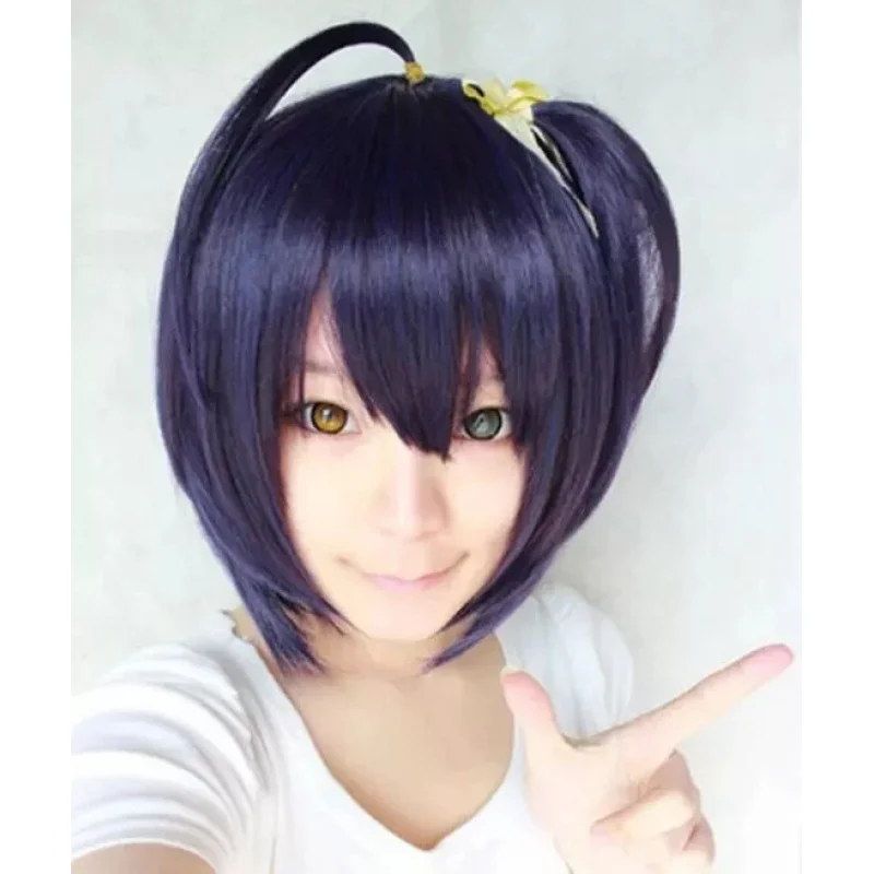 

Chuunibyou Demo Koi ga Shitai/Takanashi Rikka Short Purple Black Cosplay Wigs