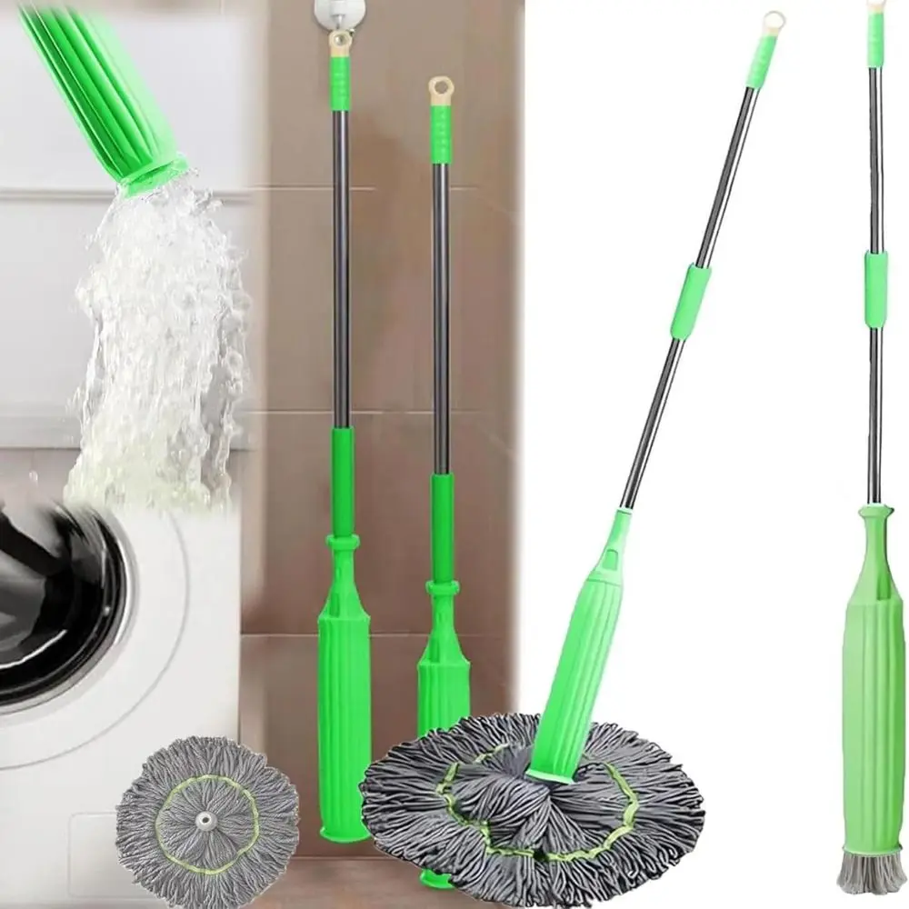 New 2 In1 Dehydrated Mop 360 Degree Self Wringing Spin Mop Hand Free Household Self Wringing Mop Home Cleaning