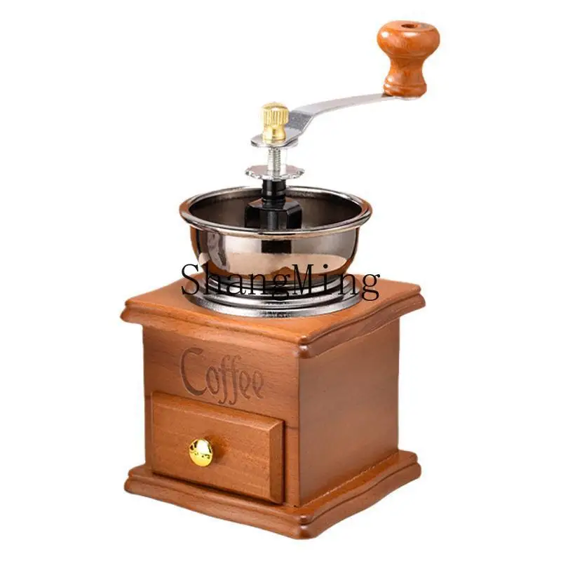 

ZD hand grinder coffee machine retro home manual coffee bean grinder coffee grinder appliance hand crank