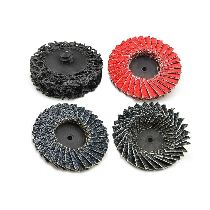 1 piece 50mm Drill Flap Sanding Disc Rotary Lock Grinding Wheel