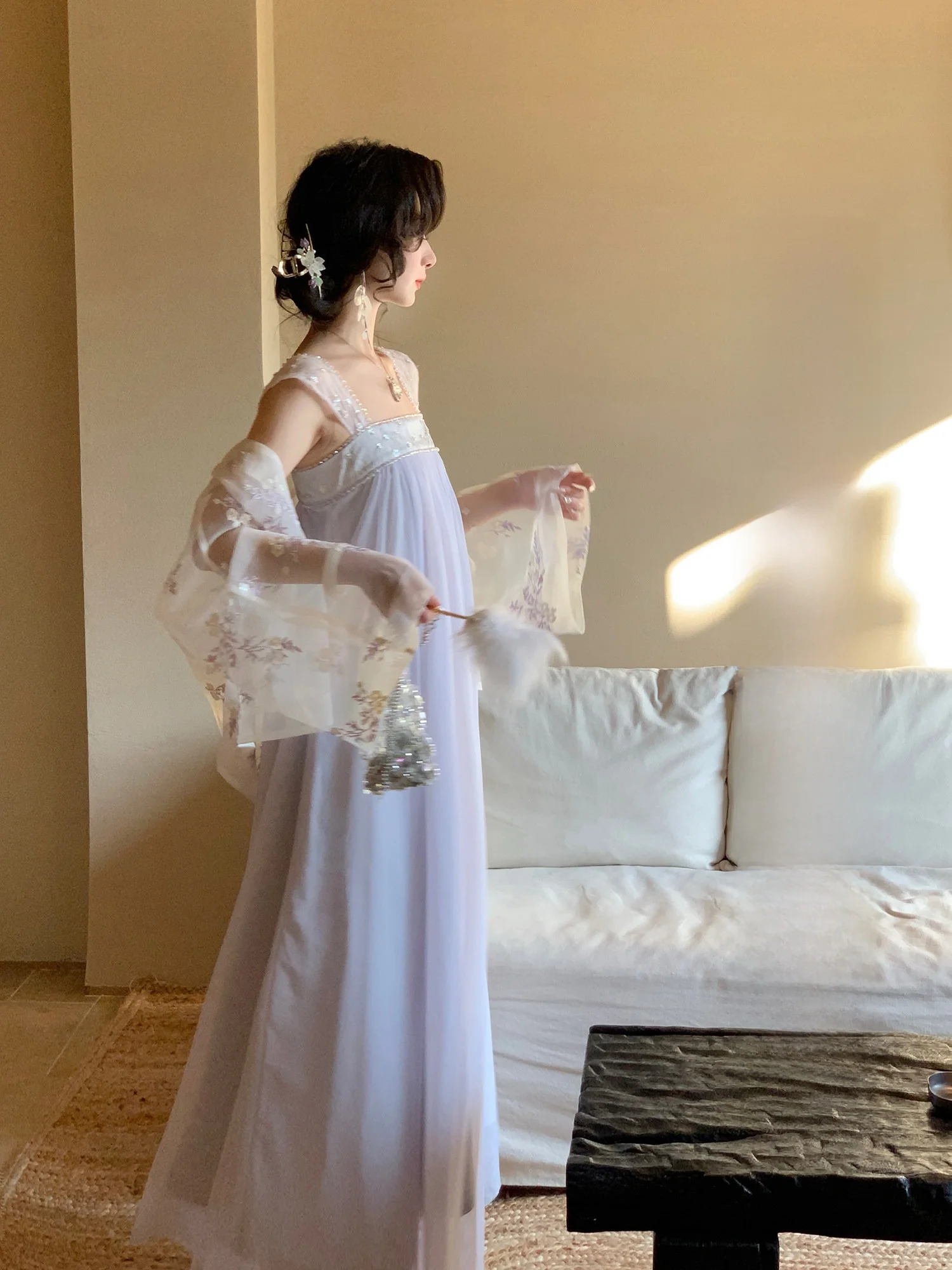 

Ele French Sle Svel Chiffon Wrap Dr for Women Beach Vaion Unique And Beautiful Skirt Polyester Fiber A-line...