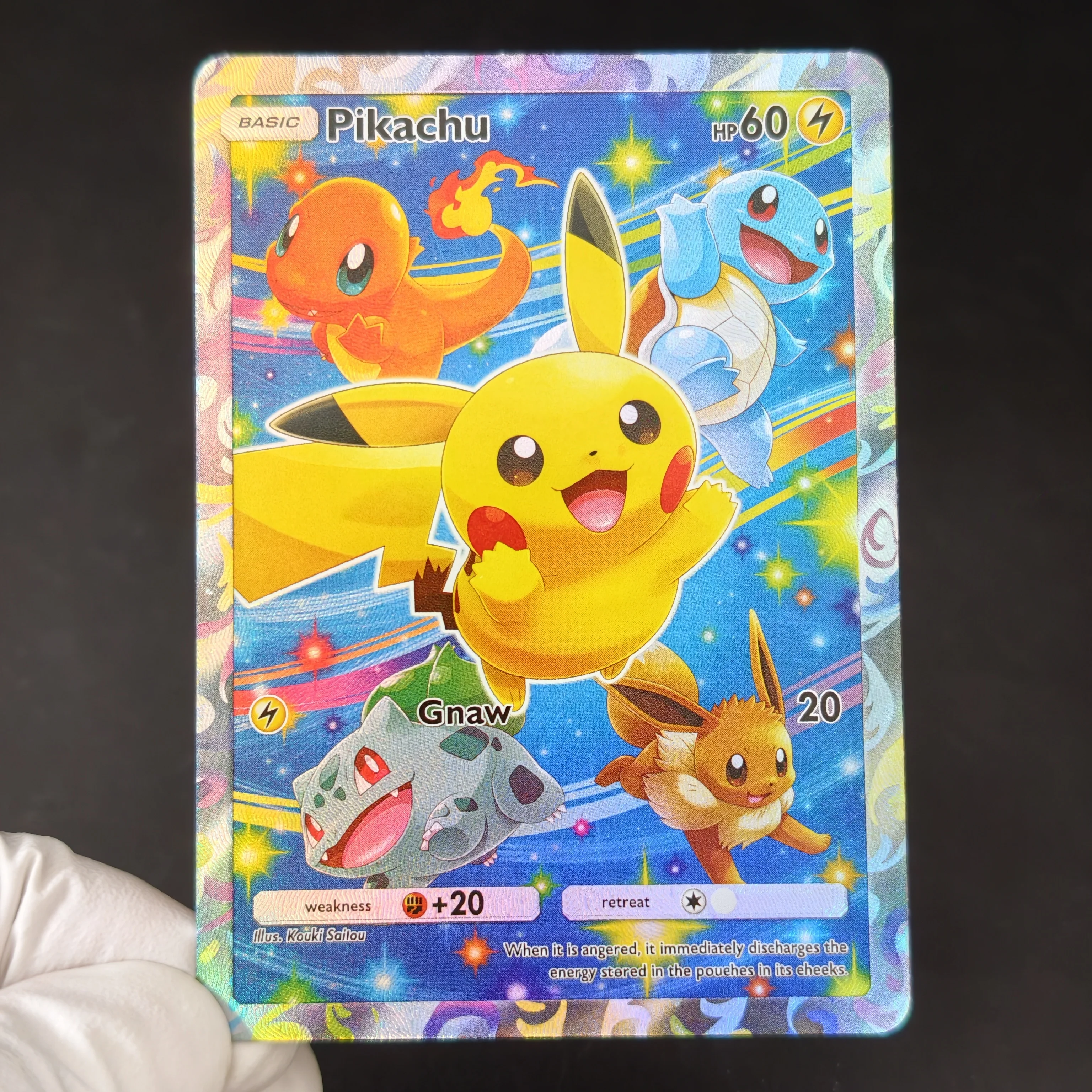 7PCS/DIY English TCG Pocket Card  EX Venusaur Mewtwo Blastoise SAR/AR Rainbow Holo Textured Collection Cards