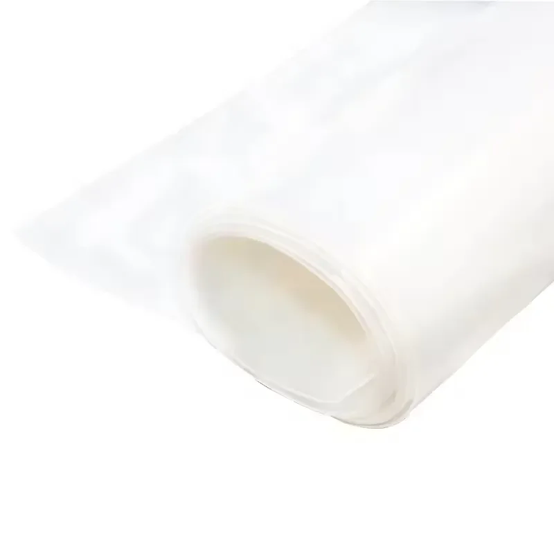 Custom White 1mm Soft Touch Matt Glossy Heat Insulation Resistant Silicone Rubber Sheet Roll Cutting Waterproof Anti-slip