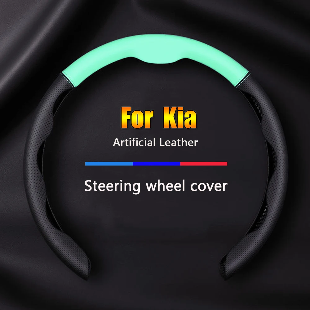 

Non-slip Car Steering Wheel Cover Leather For Kia K9 K2 K3 K4 K5 Sorento Sportage Optima Forte Cerato Cadenza Patriot Auto Parts