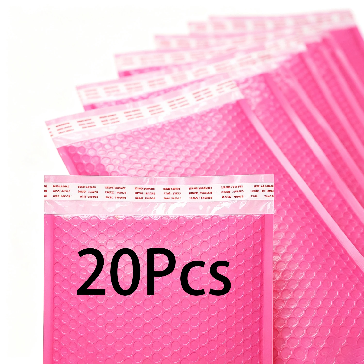 20Pcs Pink Bubble Mailers Self Seal Padded Envelopes, Waterproof Shockproof Poly Bubble Mailing Bags for Small Business Shipping