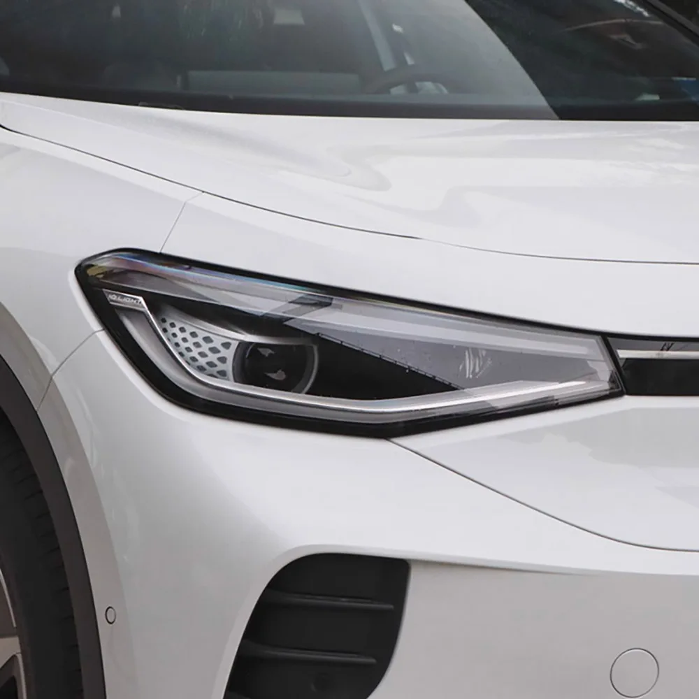 اليسار اليمين سيارة العلوي ضوء عدسة واضح يغطي العلوي غطاء المصباح عاكس الضوء قذيفة ل Volkswagen VW ID.4 CROZZ 2021 2022 #6
