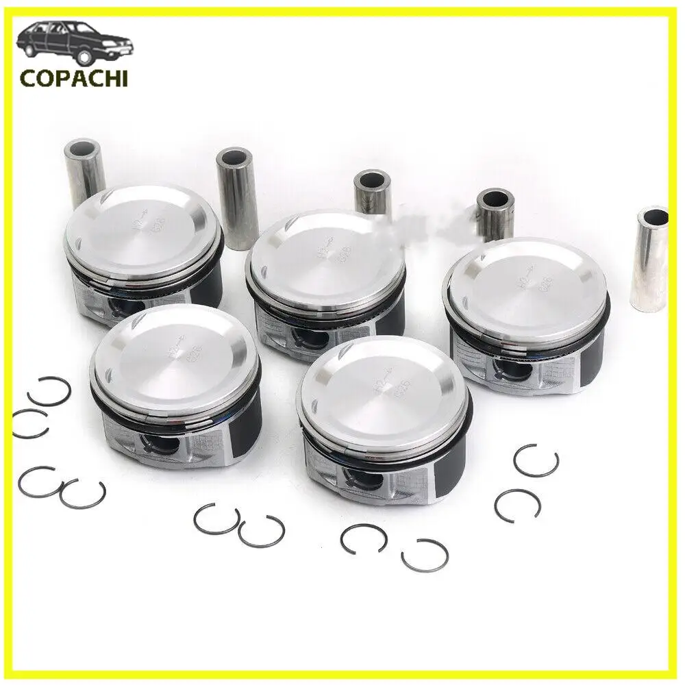 5Pcs Engine Piston&… - image